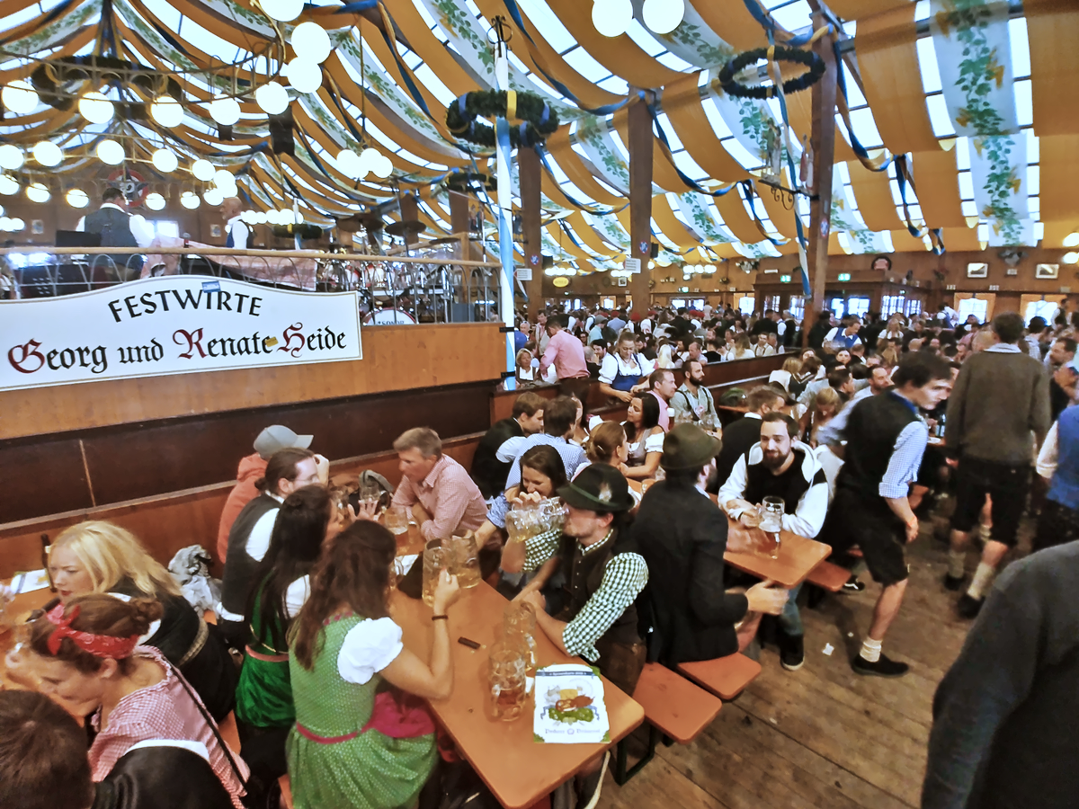 view of wiesn tent