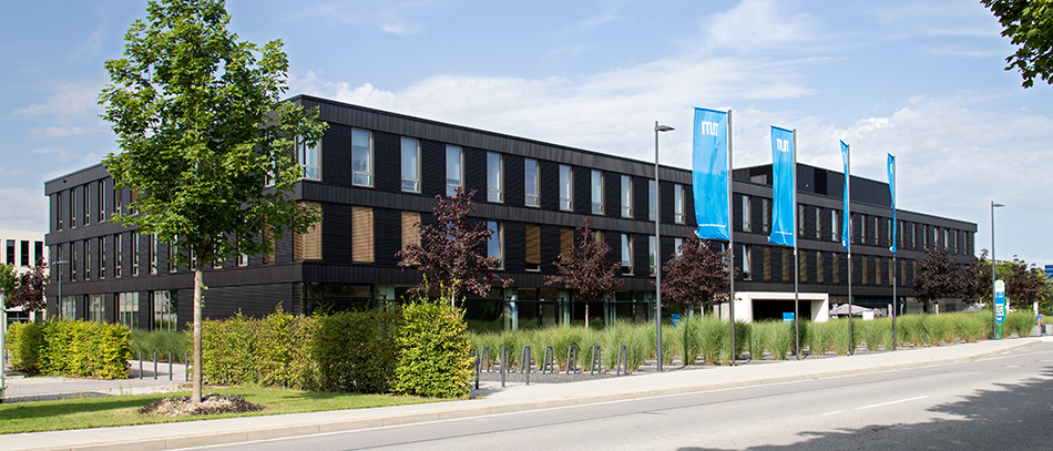 Entrepreneurship Center von TUM und UnternehmerTUM GmbH auf dem Campus Garching. (Bild: Andreas Battenberg / TUM)