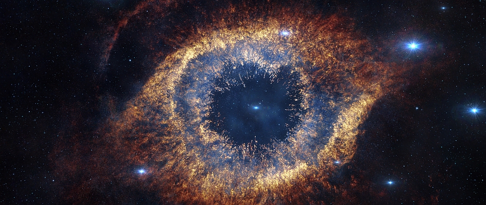 Aufnahme des Helix-Nebels, erstellt mit dem VISTA Teleskop der ESA